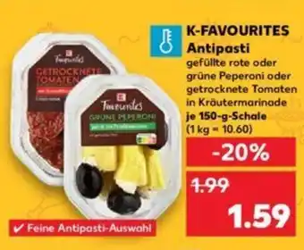 Kaufland K-FAVOURITES Antipasti  150 g Schale Angebot