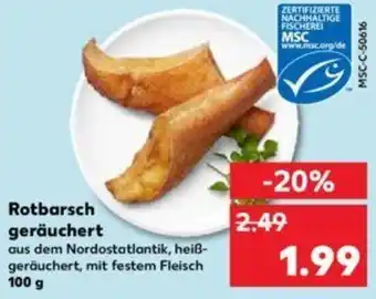 Kaufland Rotbarsch geräuchert 100 g Angebot