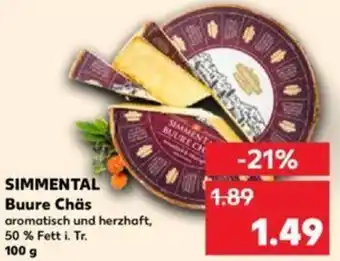 Kaufland SIMMENTAL Buure Chäs 100 g Angebot