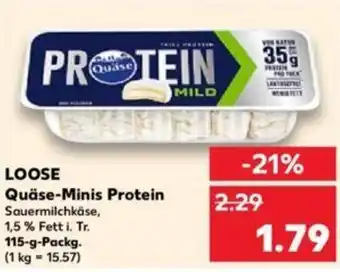 Kaufland LOOSE Quäse-Minis Protein 115 g Packg. Angebot