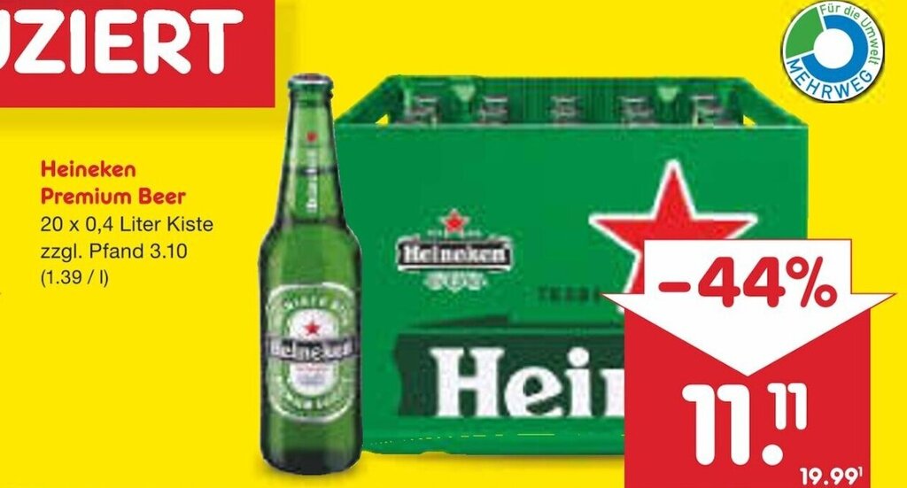 Verwunderlich Heineken Angebot Netto Fotos