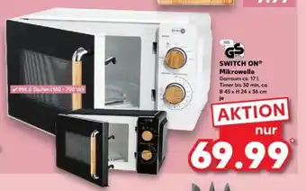 Kaufland SWITCH ONⓇ Mikrowelle ca. B 45 x H 24 x 36 cm Angebot