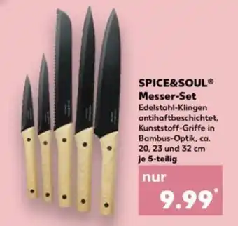 Kaufland SPICE&SOULⓇ Messer-SetKunststoff-Griffe in Bambus-Optik, ca. 20, 23 und 32 cm je 5-teilig 5-teilig Angebot