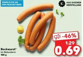 Kaufland Bockwurst¹ 100 g Angebot