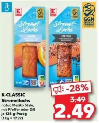 Kaufland K-CLASSIC Stremellachs 125-g-Packg. Angebot