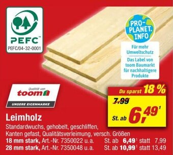 toom Baumarkt toom Leimholz Angebot