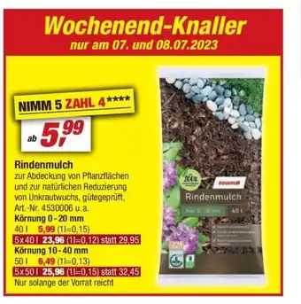 toom Baumarkt toom Rindenmulch 40L Angebot