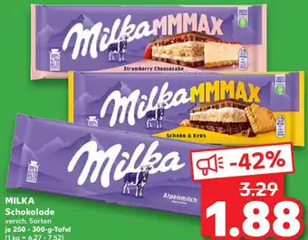 Kaufland MILKA Schokolade 250 - 300-g-Tafel Angebot