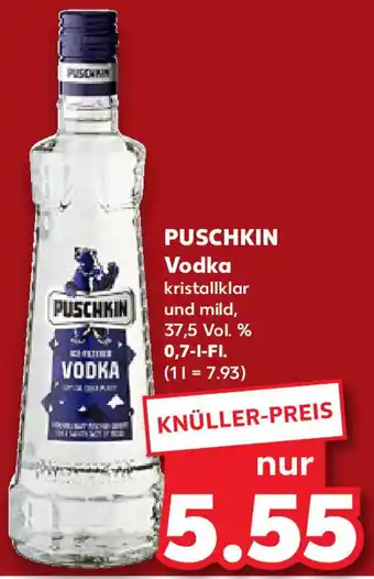 Kaufland PUSCHKIN Vodka 0,7 L-Fl. Angebot