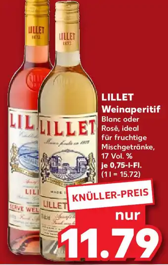 Kaufland LILLET Weinaperitif 0,75 L-Fl. Angebot