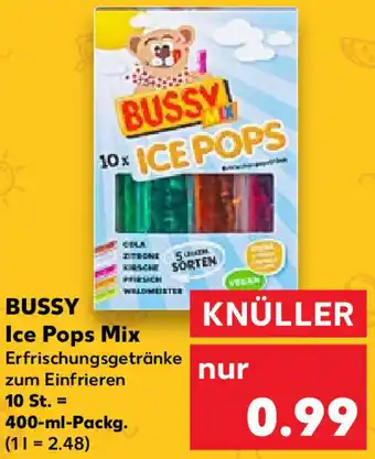 Kaufland BUSSY Ice Pops Mix 400-ml-Packg. Angebot