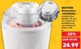 Kaufland BESTRON Eismaschine >>AICM15W<< Angebot