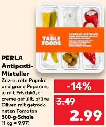 Kaufland PERLA Antipasti Mixteller 300-g-Schale Angebot