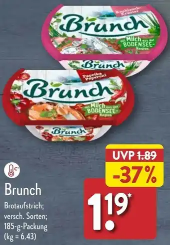 Aldi Nord Brunch Brotaufstrich 185-g-Packung Angebot