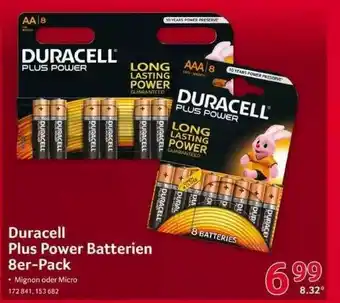 Selgros Duracell Plus Power Batterien 8er Pack Angebot