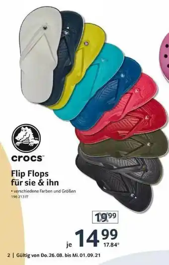 Selgros Crocs Flip Flops Für Sie & Ihn Angebot