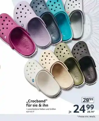 Selgros Crocband Für Sie & Ihn Angebot