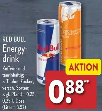 Aldi Nord RED BULL Energy-drink 0,25 L Dose Angebot