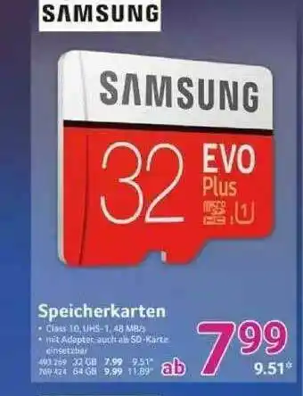 Selgros Samsung Speicherkarten Angebot