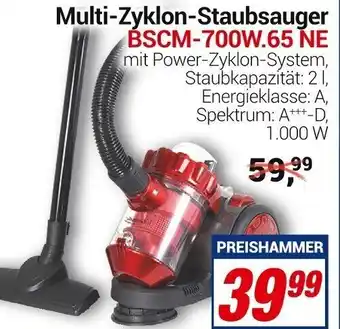 CENTERSHOP Multi Zyklon Staubsauger BSCM 700W.65 NE Angebot