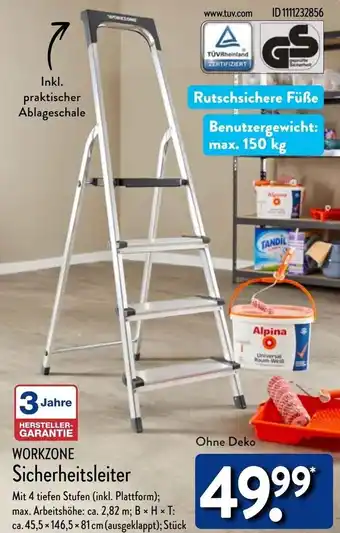 Aldi Nord WORKZONE Sicherheitsleiter Angebot