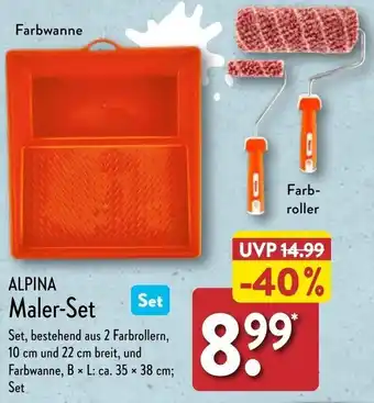 Aldi Nord ALPINA Maler-Set Angebot