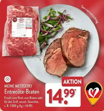 Aldi Nord MEINE METZGEREI Entrecôte-Braten Angebot