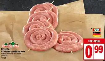 Elli Markt Bauern Gut Frische Bratwurstschnecken 100g Angebot