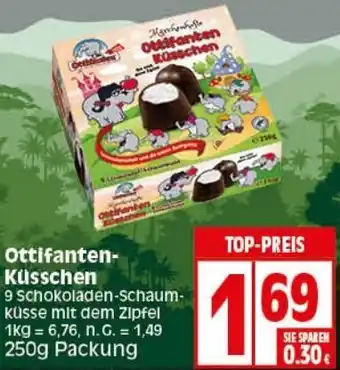 Elli Markt Ottifanten Küsschen 250 g Packung Angebot