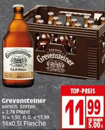 Elli Markt Grevensteiner 16x0,5 L Flasche Angebot