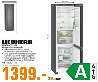 MediaMarkt LIEBHERR CBNBDA 5723-20 Kühlgefrierkombination Angebot