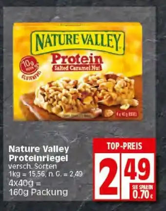 Elli Markt Nature Valley Proteinriegel versch. Sorten 160g Packung Angebot