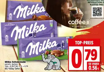 Elli Markt Milka Schokolade 85/100g Angebot