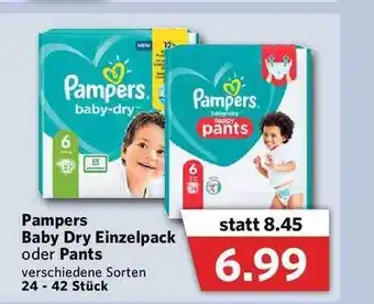 Combi Pampers Baby Dry Einzelpack Oder Pants Angebot