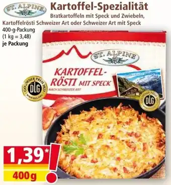 Norma ST. ALPINE Kartoffel-Spezialität 400 g Packung Angebot