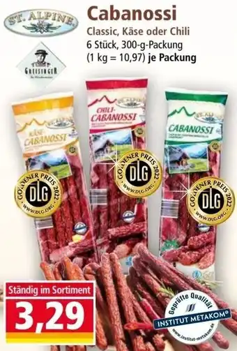 Norma ST. ALPINE Cabanossi 300 g Packung Angebot