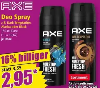 Norma AXE Deo Spray 150 ml Dose Angebot