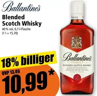 Norma Ballantine's Blended Scotch Whisky 0,7 L Flasche Angebot