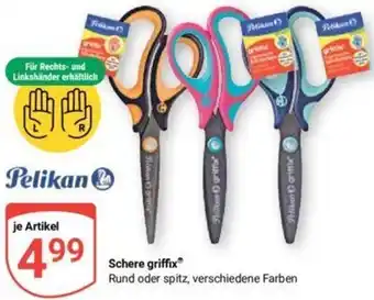 Globus Pelikan Schere griffix Angebot