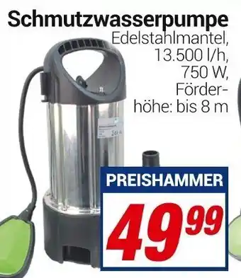 CENTERSHOP Schmutzwasserpumpe Angebot