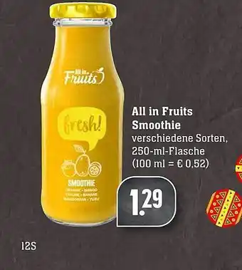 Scheck-in-Center All in Fruits Smoothie Angebot