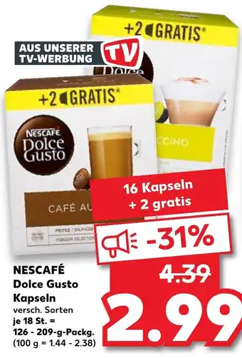 Kaufland Nescafé Dolce Gusto Kapseln  126-209g Angebot