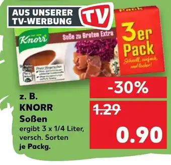 Kaufland z.B Knorr Soßen Angebot