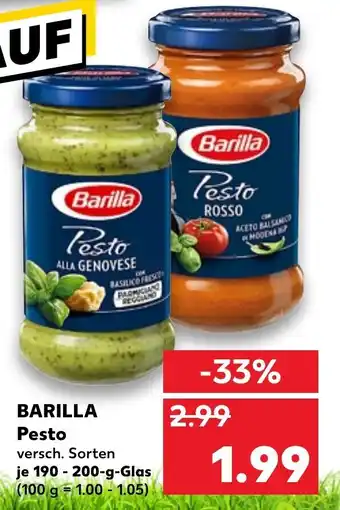 Kaufland Barilla Pesto 190-200g Angebot