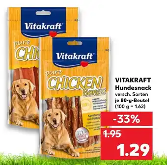 Kaufland Vitakraft Hundesnacks 80g Beutel Angebot