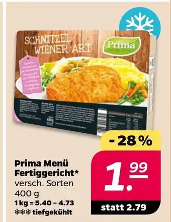 NETTO Prima Menü Fertiggericht* versch. Sorten 400 g Angebot