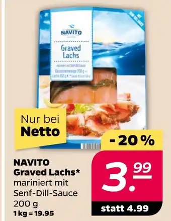 NETTO NAVITO Graved Lachs 200g Angebot