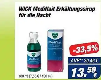 Easy Apotheke Wick MediNait Erkältungssirup Für die Nacht Angebot