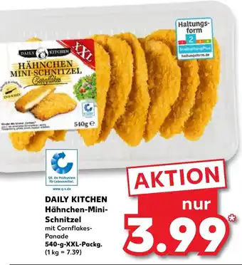 Kaufland Daily Kitchen Hähnchen Mini Schnitzel 540g Angebot