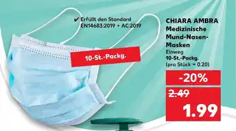 Kaufland Chiara Ambra Medizinische Mund Nasen Masken Angebot